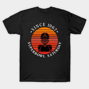 Since 1967 Super Bowl Saturday Vintage Sunset T-Shirt